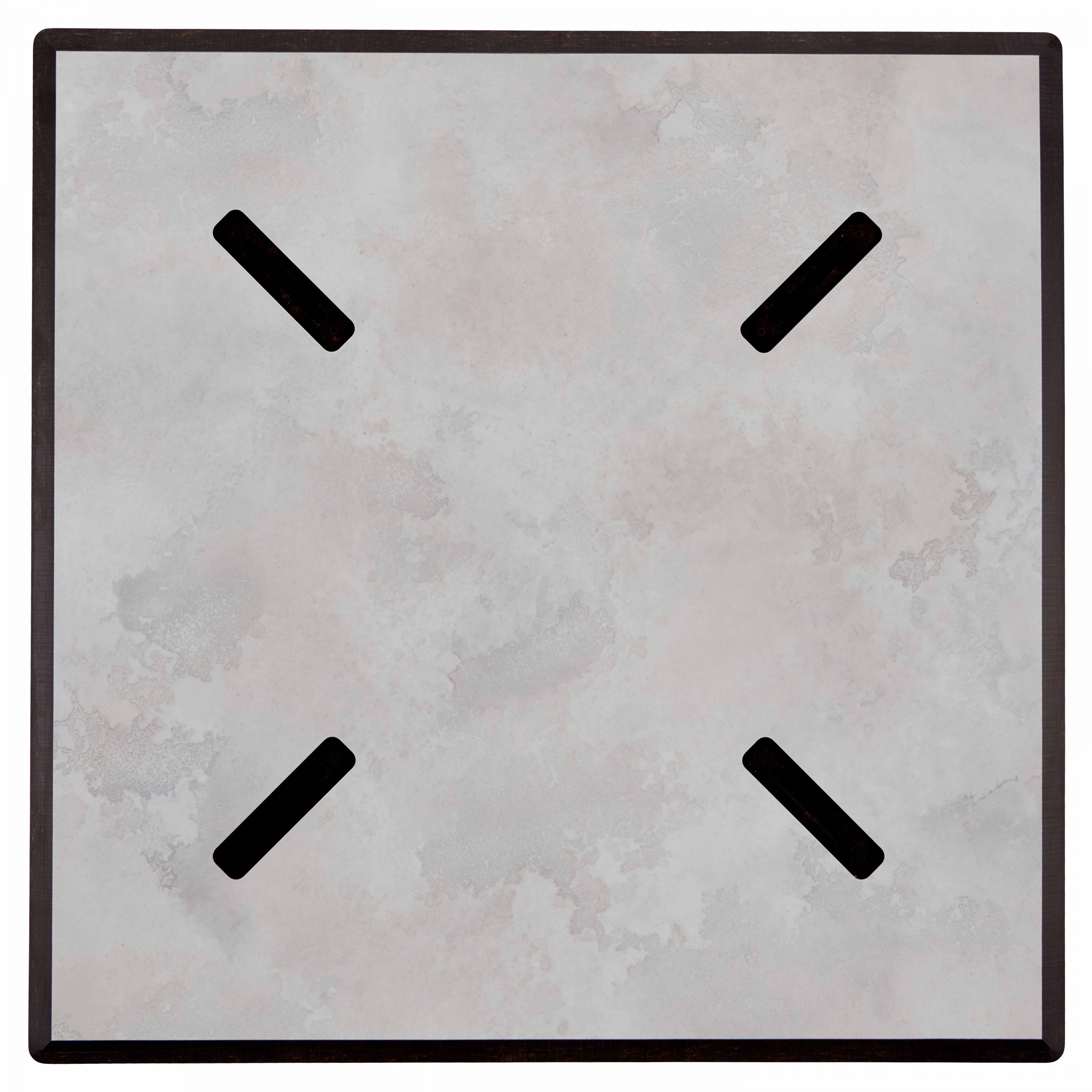 Oviala - Plateau de table stratifié 70x70 cm béton gris clair Opéra - Oviala - Imagen 6