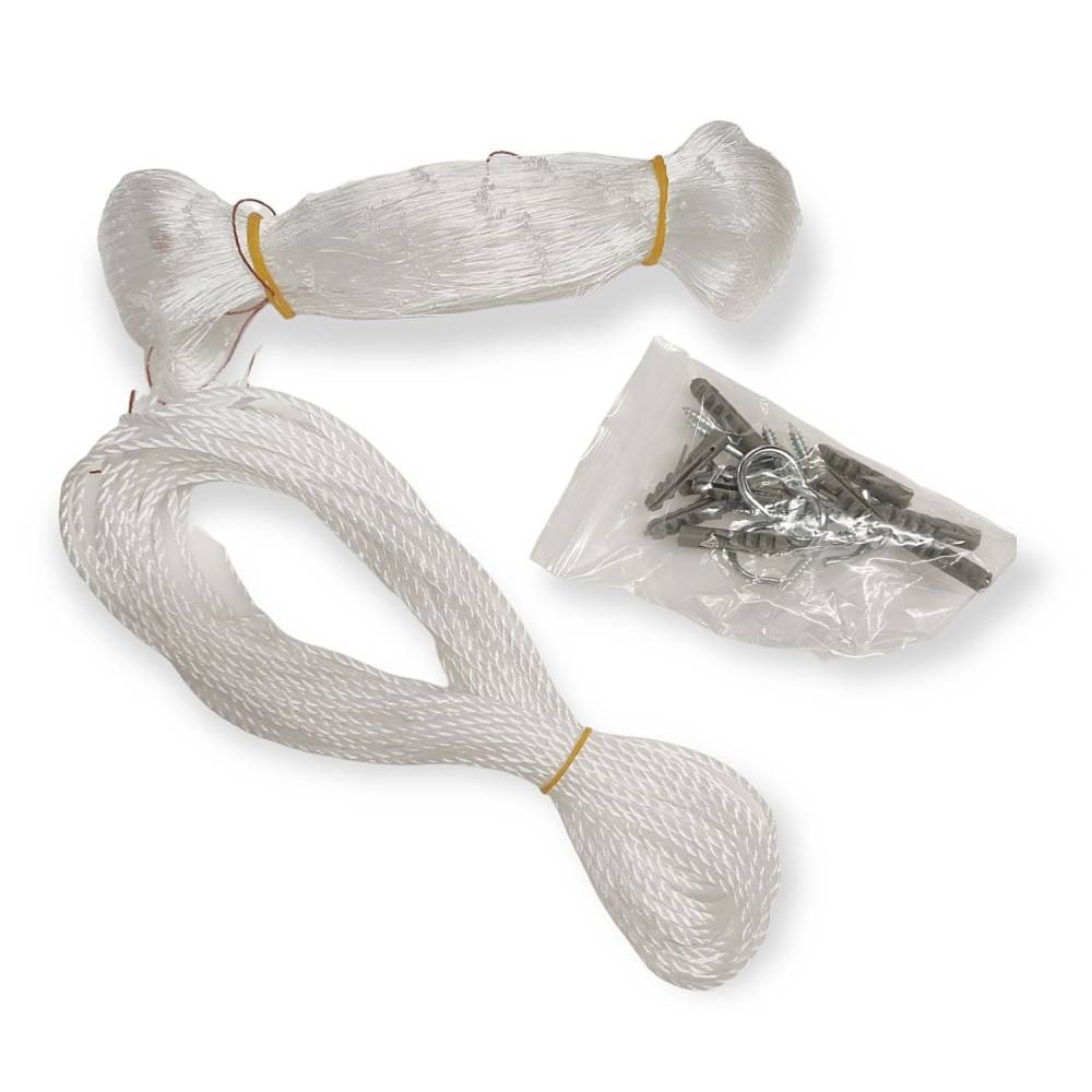 Filet de protection pour fenêtre 2 x 1,5 m, transparent pour chat - Image 2