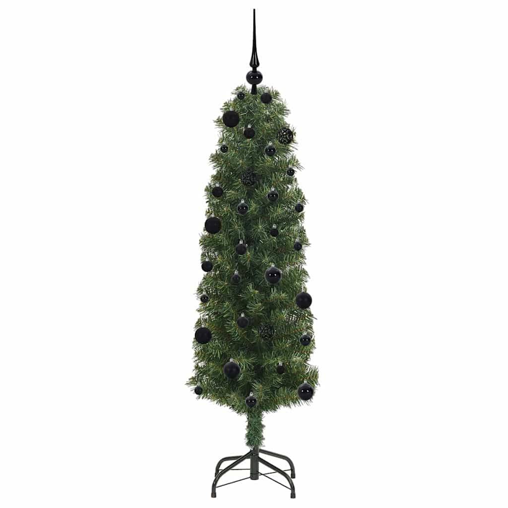 ComfortXL - Sapin de Noël Lumineux 150 cm avec 150 LED, 61 Boules et Cime inclus Rouge – ComfortXL Outdoor Living - Image 4