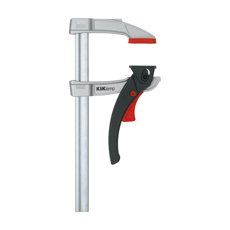 Presse légère à serrage rapide Kliklamp BESSEY - serrage 120 mm - saillie 80 mm - Rail 20x5 mm - KLI12 - Imagen 1