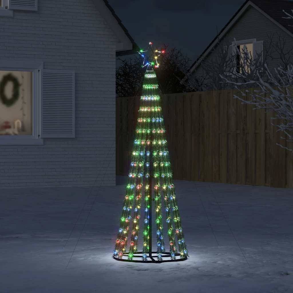 Sapin De Noël - Arbre de Noël lumineux conique 275 LED colorées 180 cm - Image 2