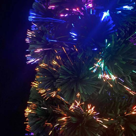 Arbre de Noël - Sapin de Noël artificiel mince et support 120 cm fibre optique - Image 4