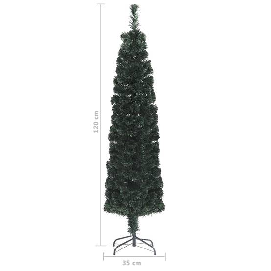 Arbre de Noël - Sapin de Noël artificiel mince et support 120 cm fibre optique - Image 8
