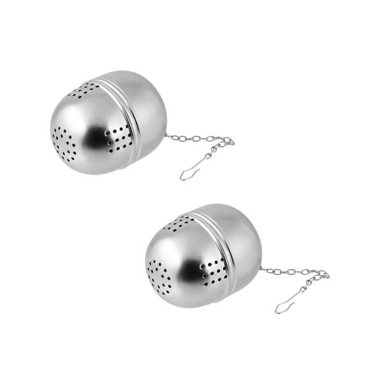 Lot de 2 boules à thé ovale en inox Fackelmann Petit Déjeuner - Image 1