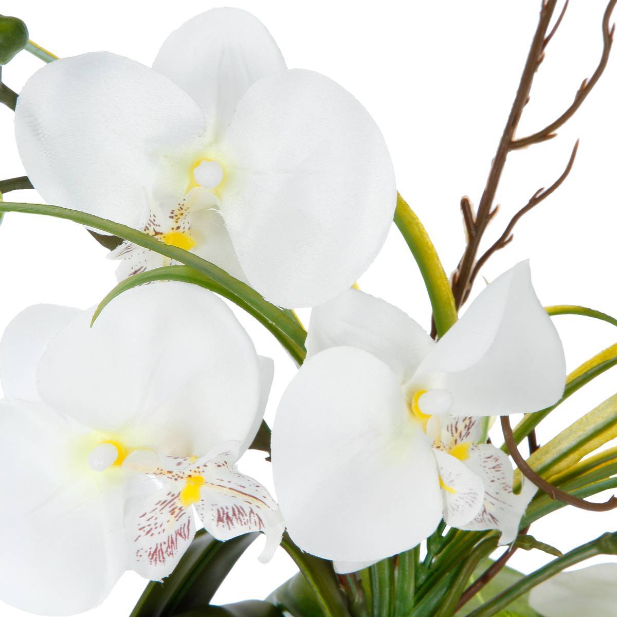 Atmosphera - Vase orchidées artificielles vase céramique H44cm - Atmosphera Créateur d'intérieur - Imagen 4