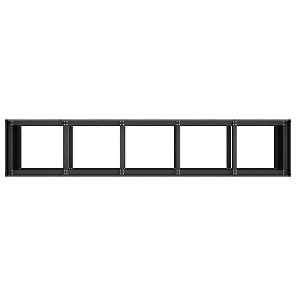 Vidaxl - Jardinière noir 200x40x80 cm acier laminé à froid vidaXL 860724 - Image 6