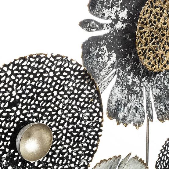 Déco murale métal fleurs 50x50 Atmosphera - Image 3