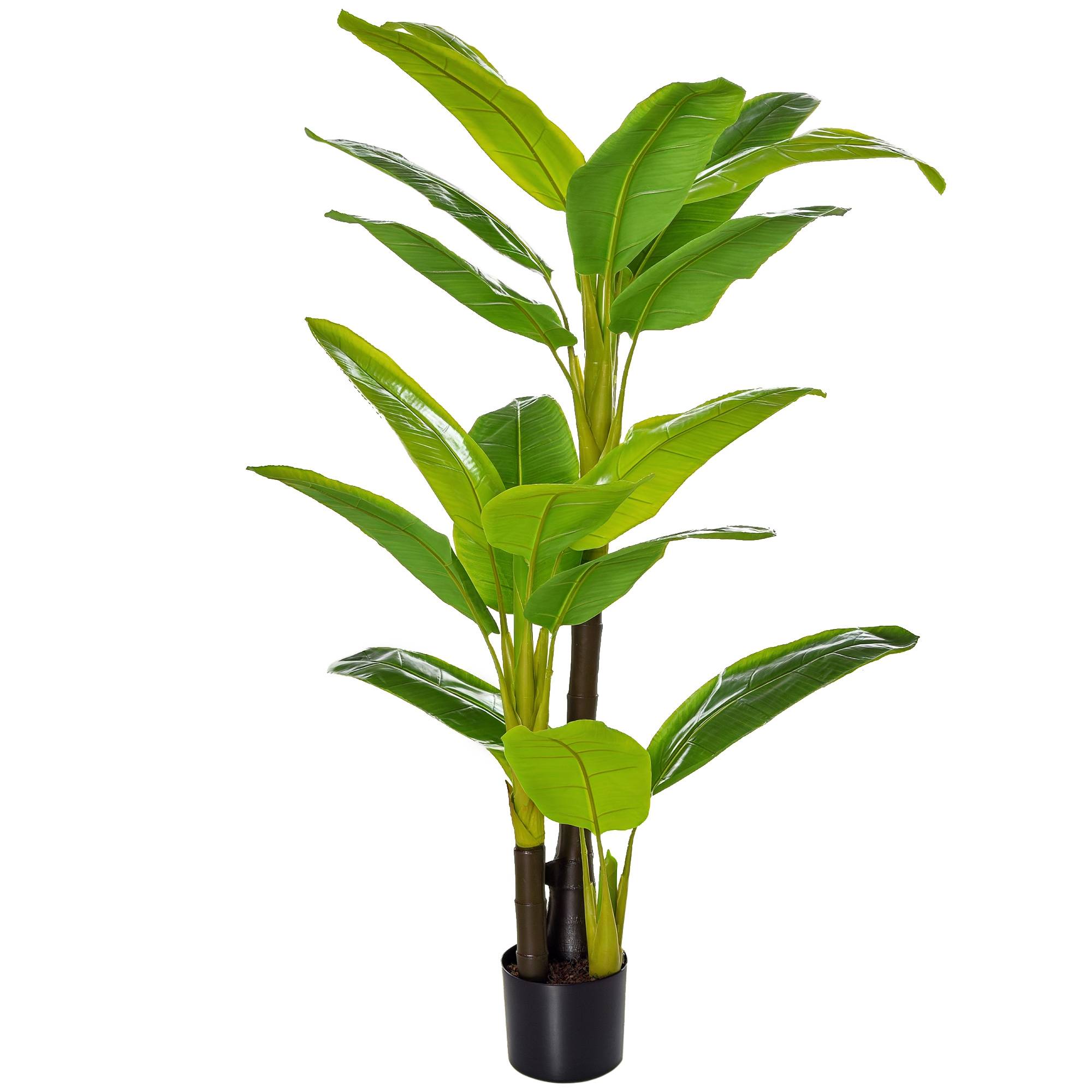 Bananier artificiel plastique vert 17 x 17 x 150 cm - PANGIVO - Image 1