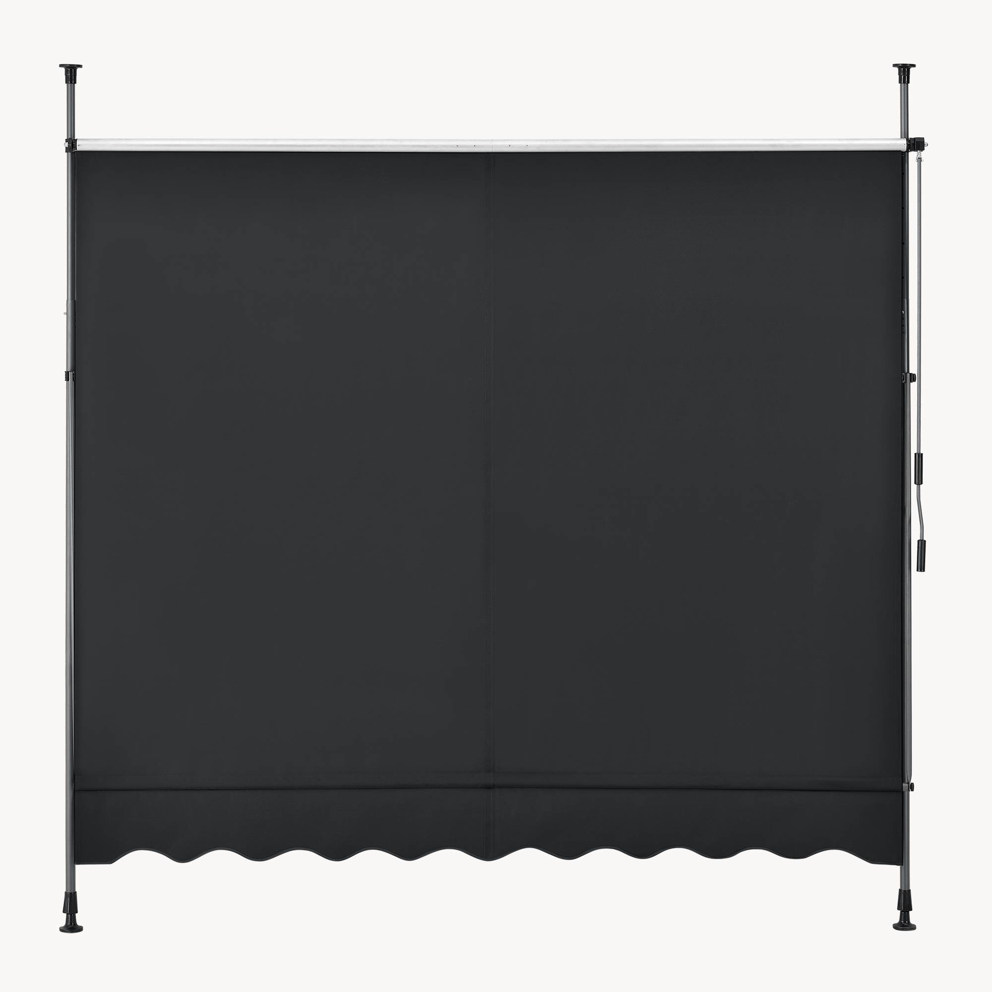 Pro.Tec - Store Banne Téléscopique Acier Polyester 200 x 120 x 220-309 cm Noir [pro.tec] - Imagen 9