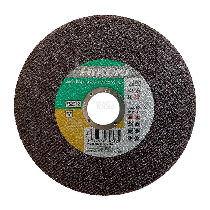 Disque à tronç. inox Proline HIKOKI Ø125 - 782312 - ép.1.6 m.plat Hikoki