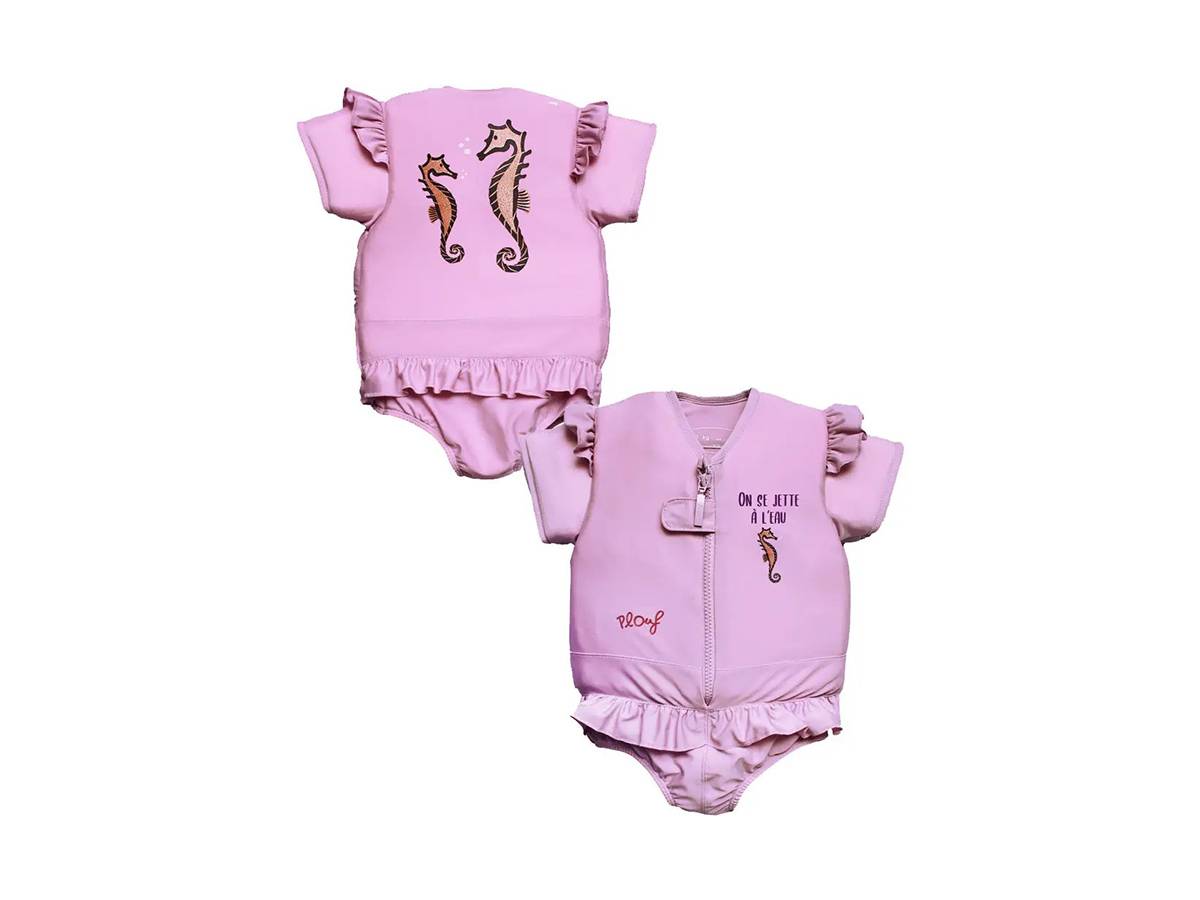 Plouf - Maillot de bain flottant fille Hippocampe Taille 2 - Plouf