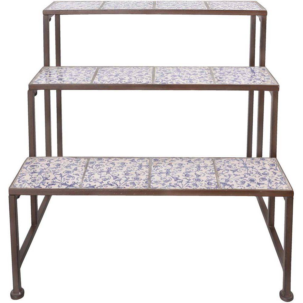 Esschert Design - Etagère en céramique et fer forgé - Imagen 3