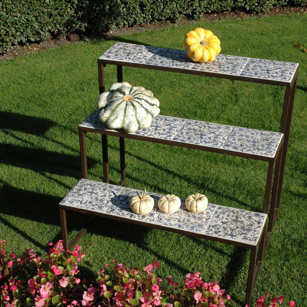 Esschert Design - Etagère en céramique et fer forgé - Imagen 2