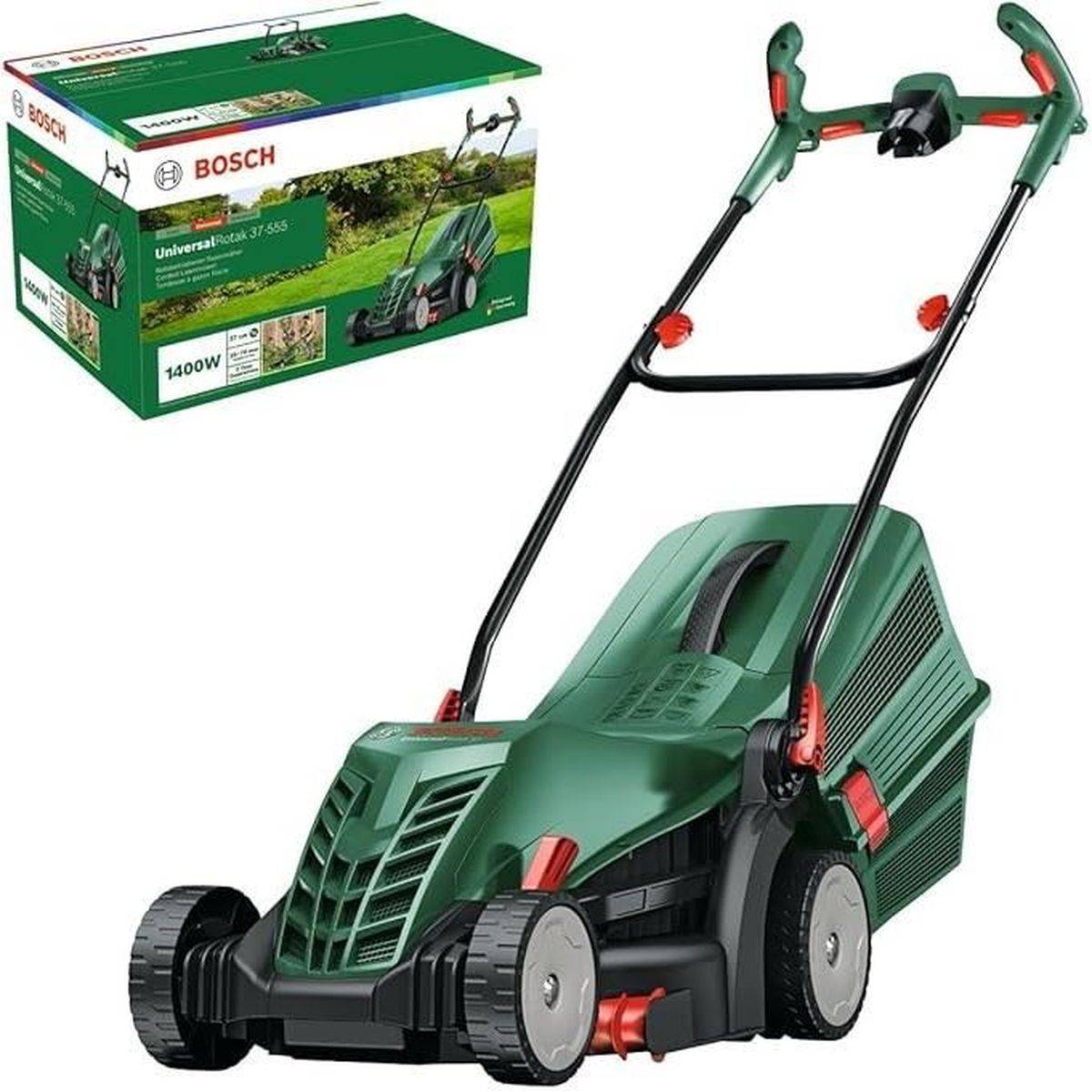 Bosch - Tondeuse électrique filaire Bosch UniversalRotak 37-555, 1400 W, lame circulaire, coupe 37 cm, bac 40 L - Bosch - Image 1