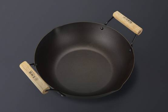 Wok avec double poignée en bois - 24 cm - En acier carbone - Compatible toutes plaques de cuisson - Tetsu-Kuroyanaki - Imagen 7