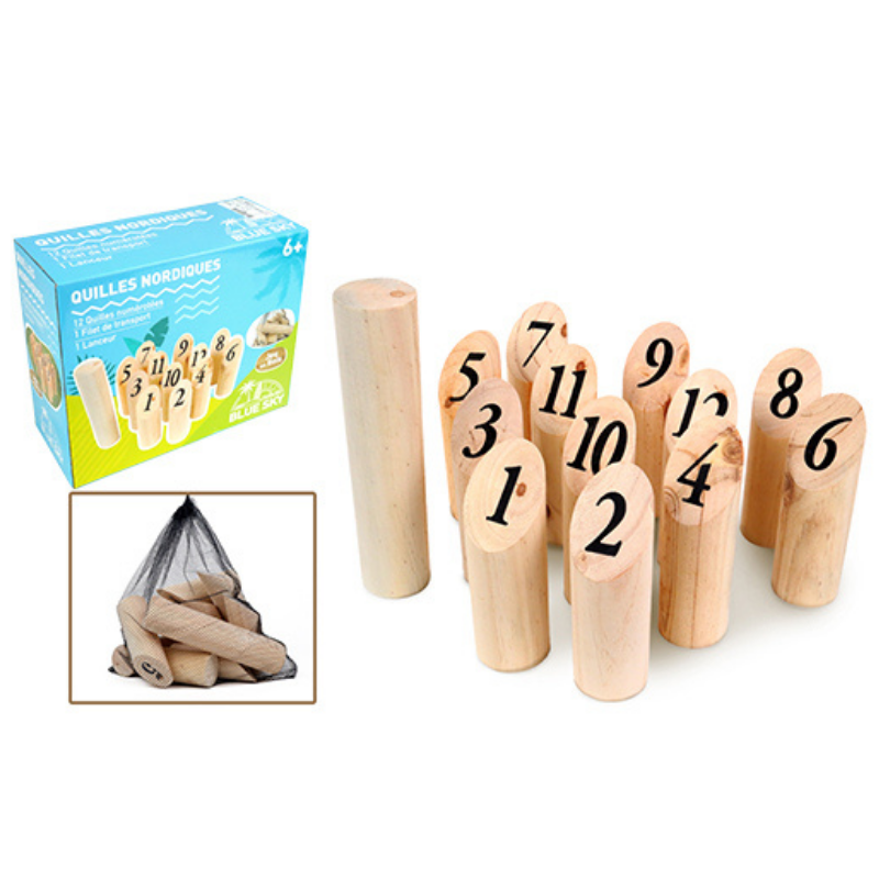 Mgm - Jeu de quilles nordiques en bois Enfant - Mgm - Imagen 1