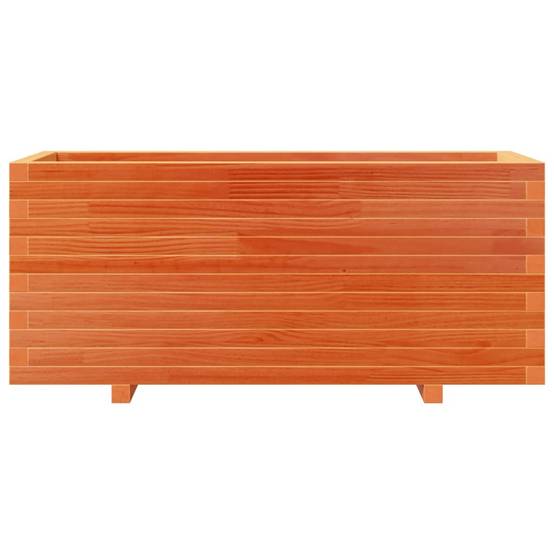 Jardinière | Pot de fleurs | Cache-pot | Bac à fleurs cire marron 110x40x49,5 cm bois de pin massif - Image 5