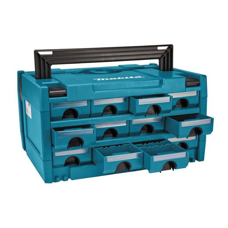 Makita - Coffret Mak-Pac avec 12 tiroirs P-84327 MAKITA pour petites pièces et matériel auxiliaire Makita