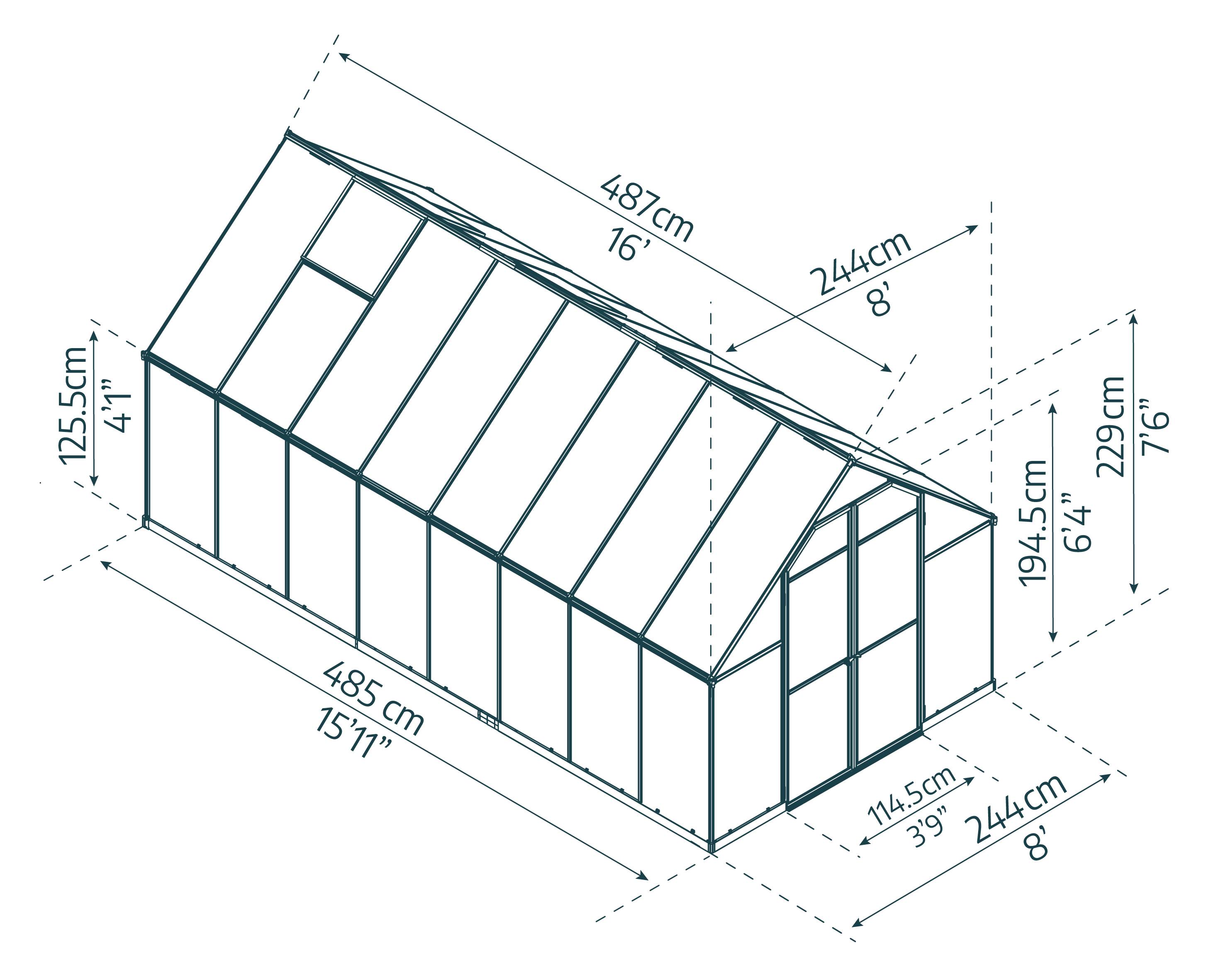 Canopia - Serre polycarbonate Essence 11,88 m² - Image 6