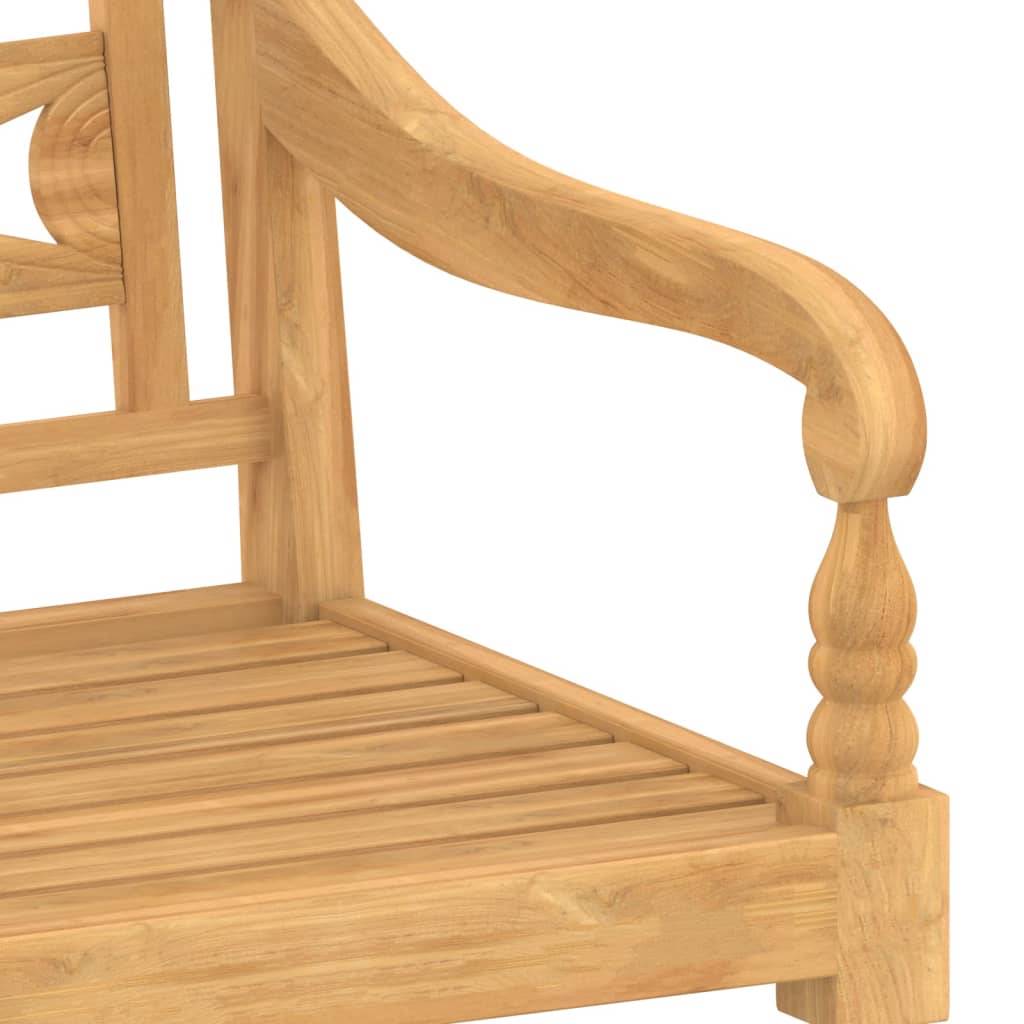 Helloshop26 - Salon de jardin meuble d'extérieur ensemble de mobilier 4 pièces bois de teck solide - Imagen 6
