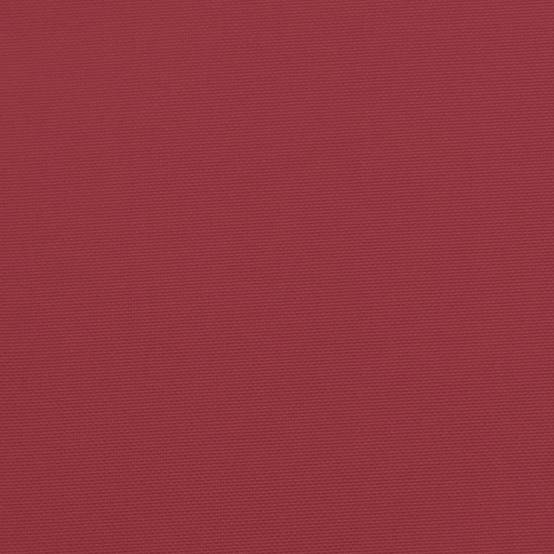 Coussins de chaise à dossier haut polyester bordeaux 120 x 50 x 3 cm - PANGIVO - Image 9
