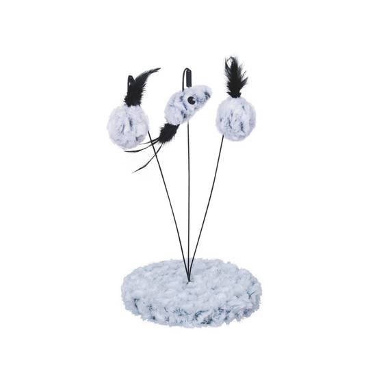 Espace jeu Astra avec souris/balle 19 x 19 x 32 cm pour chat