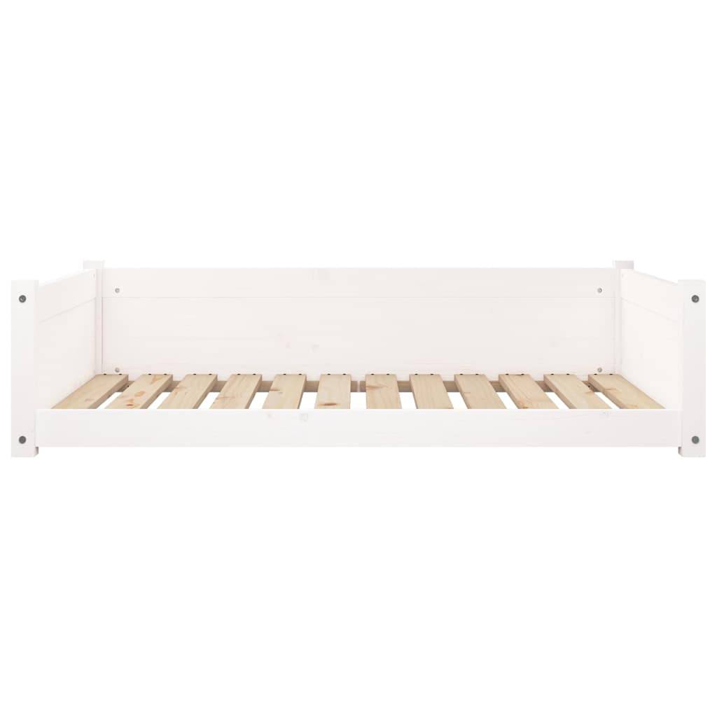 Vidaxl - Lit pour chien Blanc 105,5x75,5x28 cm Bois de pin solide vidaXL 821463 - Imagen 6