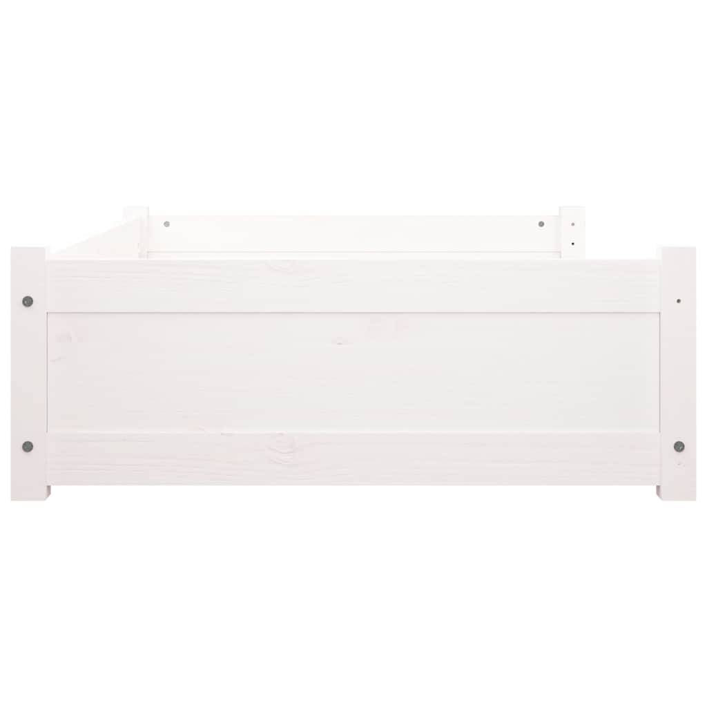 Vidaxl - Lit pour chien Blanc 105,5x75,5x28 cm Bois de pin solide vidaXL 821463 - Imagen 7