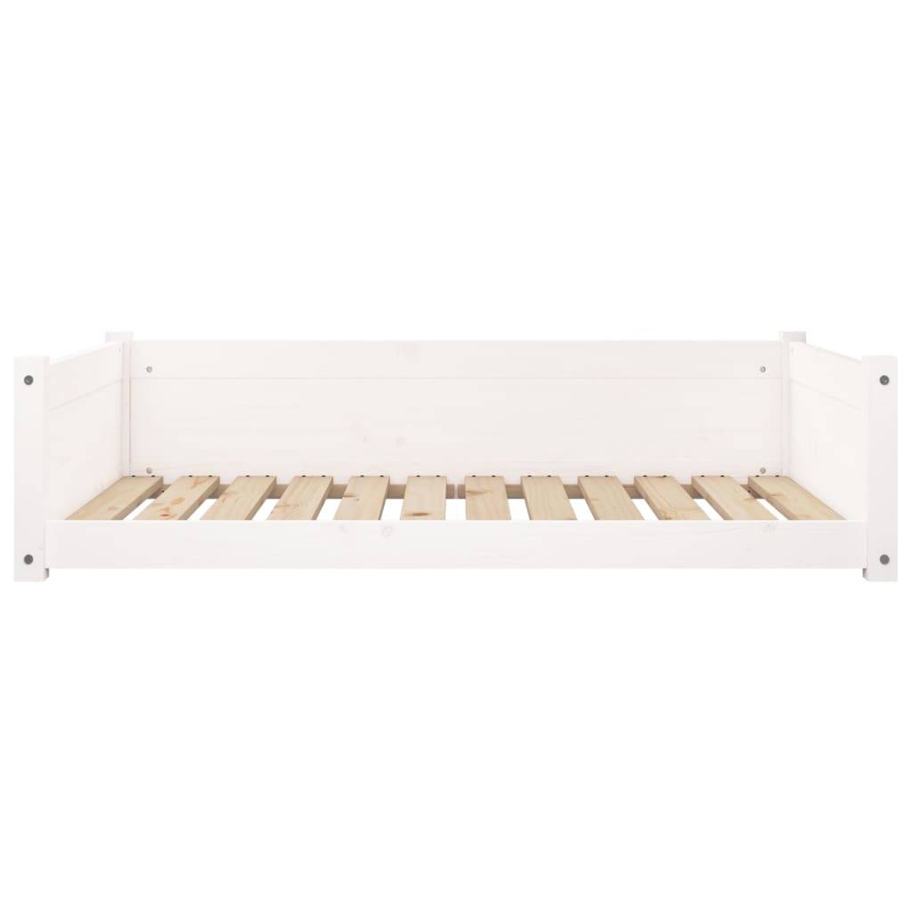 Vidaxl - Lit pour chien Blanc 105,5x75,5x28 cm Bois de pin solide vidaXL 821463 - Imagen 9
