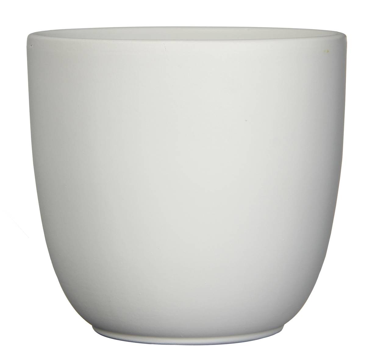 Mica Decorations - Maceta Tusca de cerámica blanco mate Ø17 x H16 cm - MICA DECORATIONS