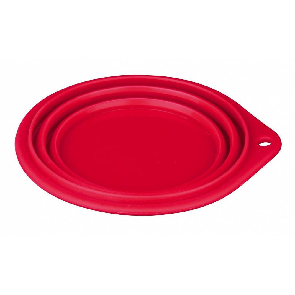 une Gamelle Écuelle de voyage, 0.5 litre, silicone pliable pour chien -couleur aléatoire. - Image 5