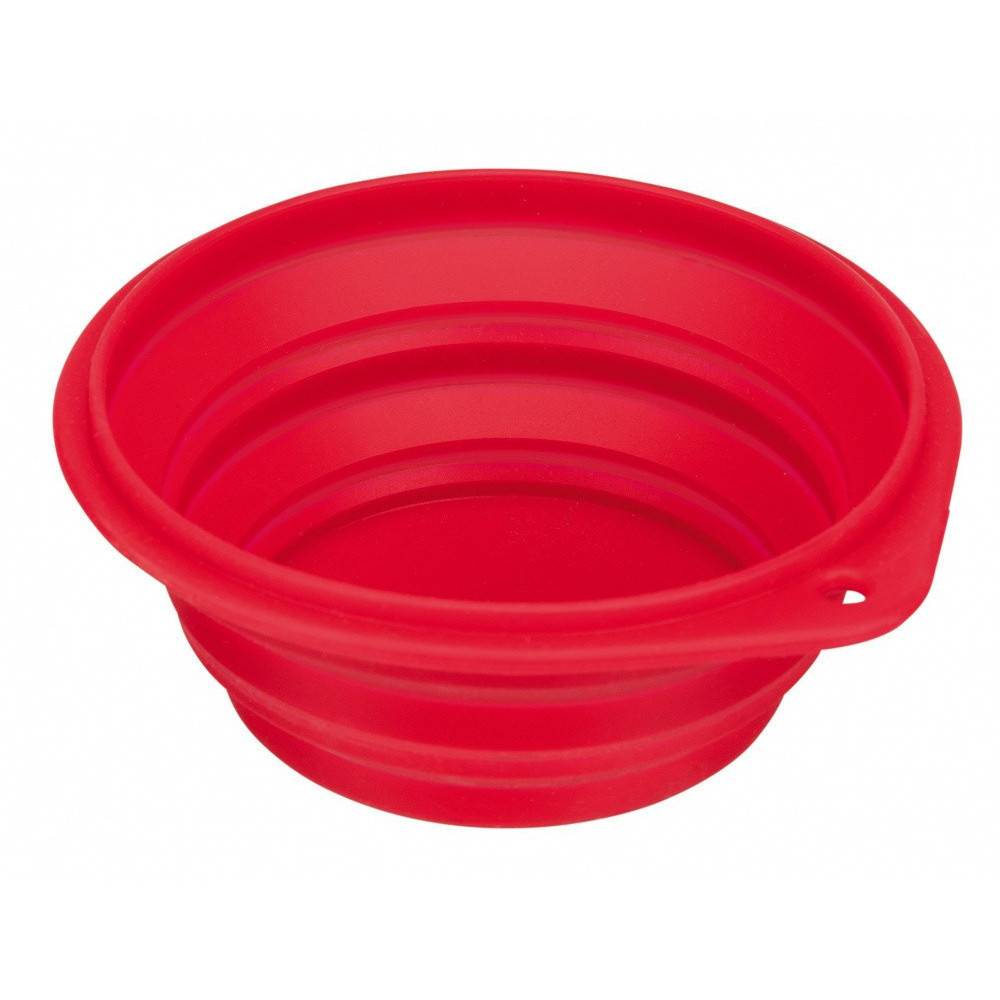 une Gamelle Écuelle de voyage, 0.5 litre, silicone pliable pour chien -couleur aléatoire. - Imagen 1