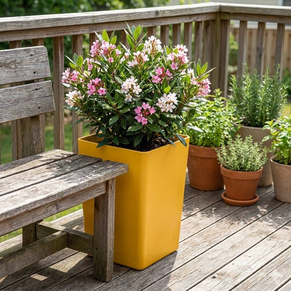 Pot de fleur carré suerte h 67 cm-plast'up rotomoulage - Image 4