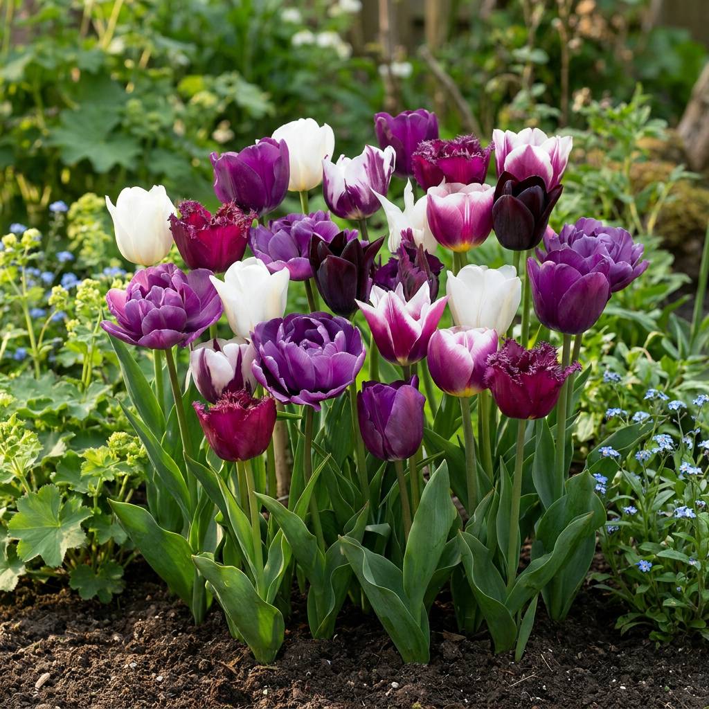 La Green Touch - Tulipe Blueberry en mélange - 12 bulbes - calibre 11/12 - Image 2