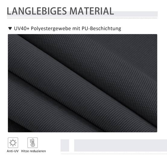 Store Vertical Extérieur sans Perçage Balcon Terrasse Brise-Vue Rétractable Gris 200x305cm - ComfortXL Outdoor Living - Image 6