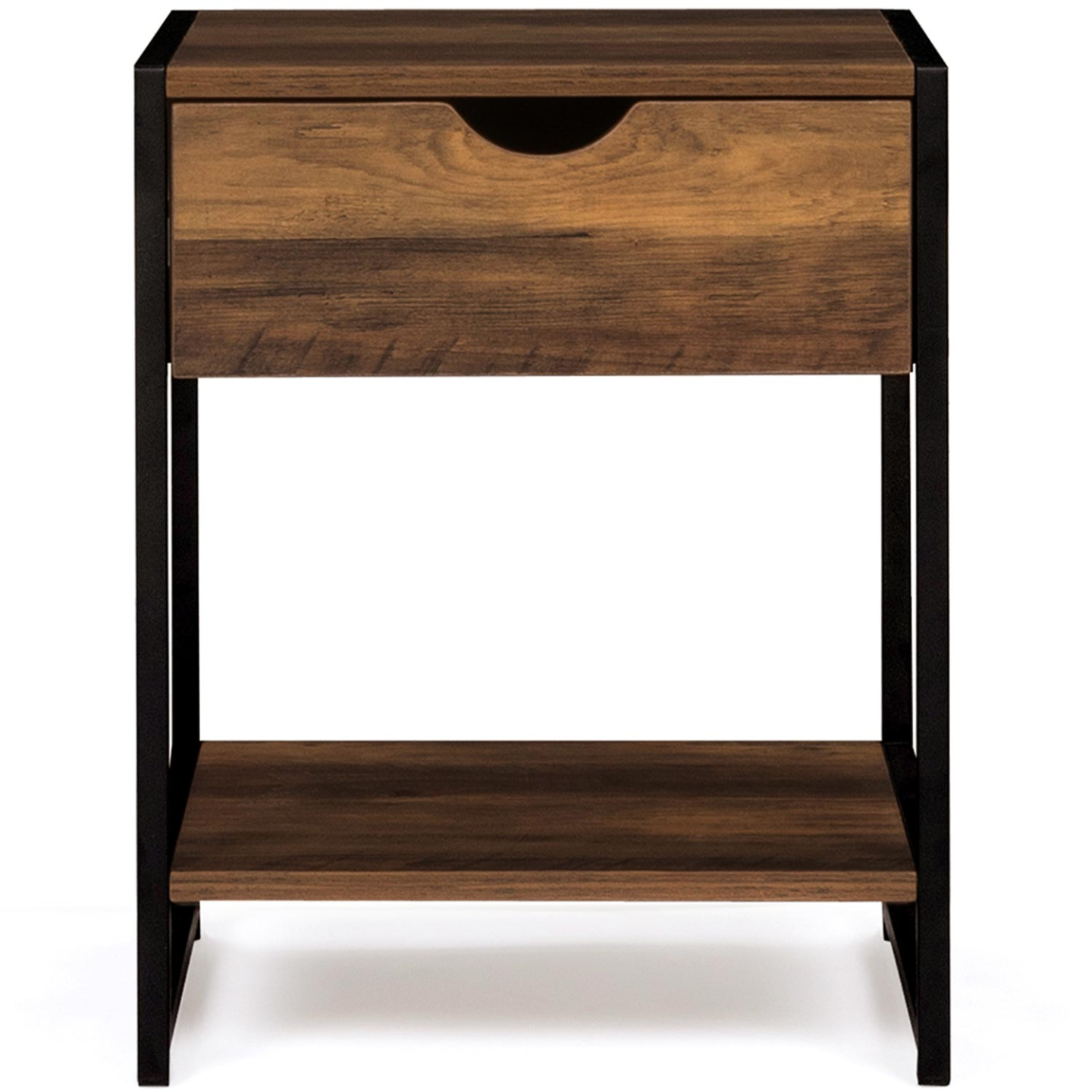 Luki deux tiroirs graphite - table de chevet moderne avec rangement lit