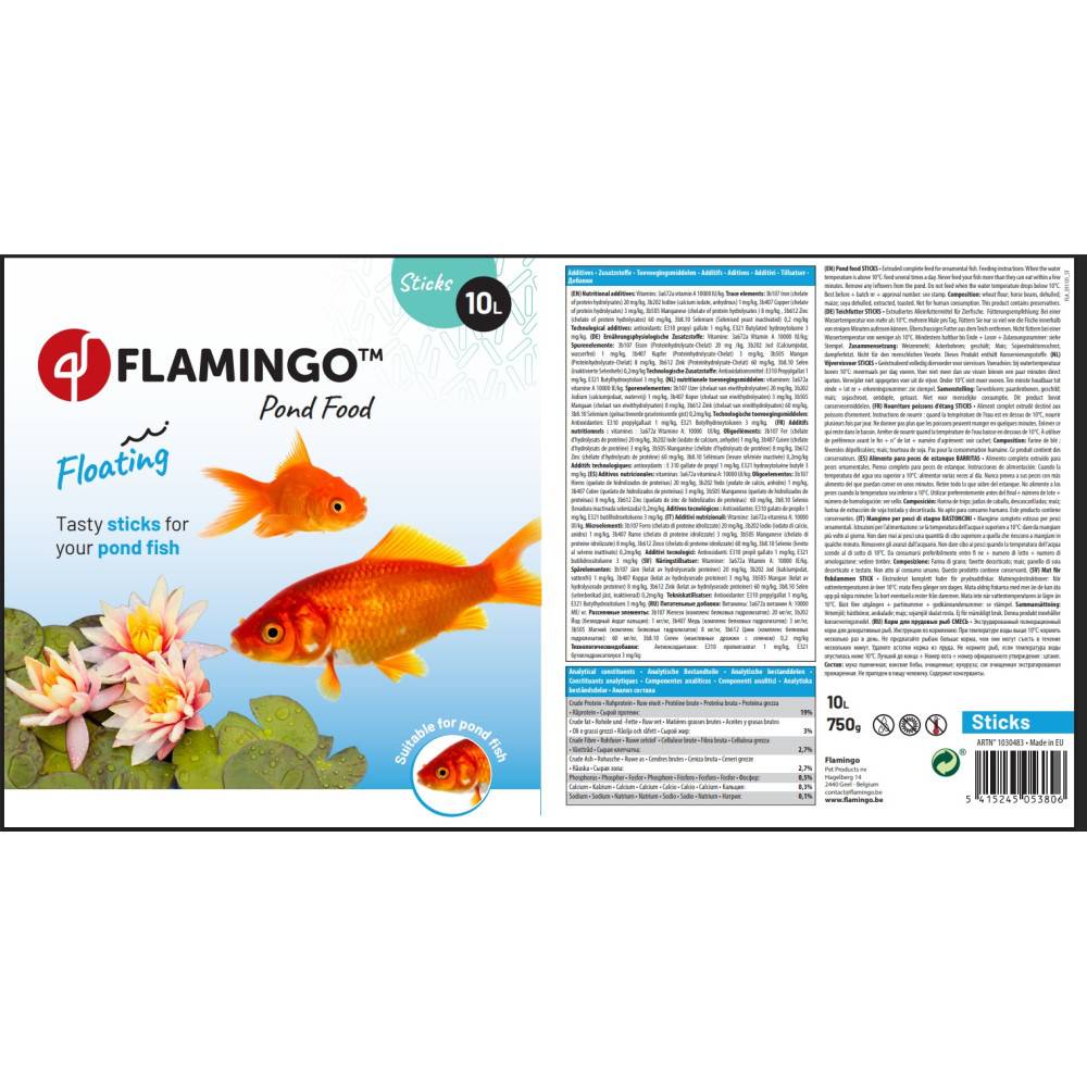 Nourriture poisson étang forme sticks seau 10 litres - Image 3