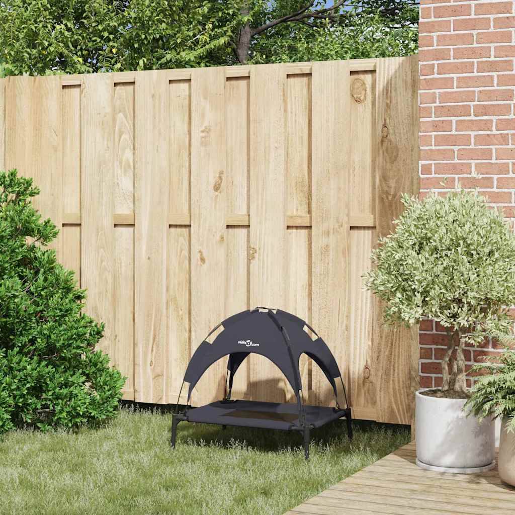 Lit surélevé pour chien Acier Pliable Intérieur Extérieur Noir S – ComfortXL Pet Living - Image 3