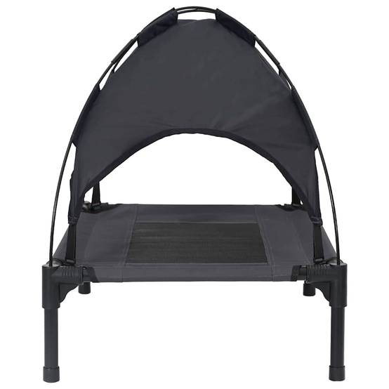 Lit surélevé pour chien Acier Pliable Intérieur Extérieur Noir S – ComfortXL Pet Living - Image 5