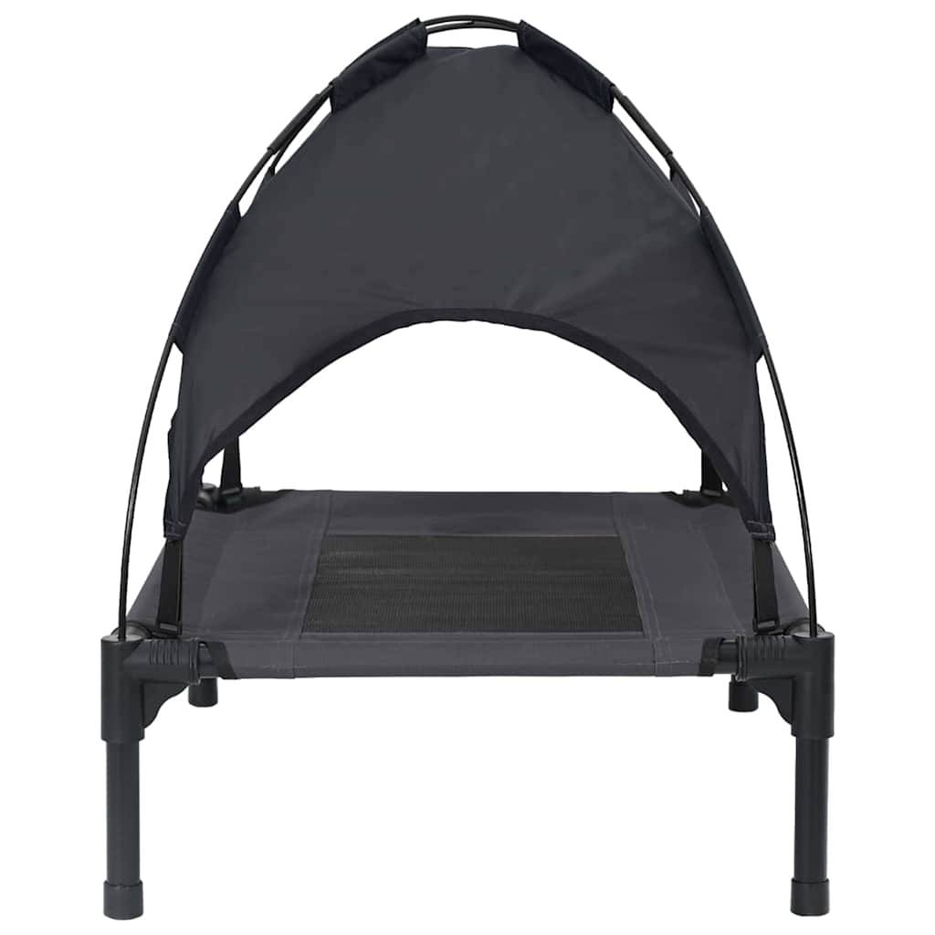 Lit surélevé pour chien Acier Pliable Intérieur Extérieur Noir S – ComfortXL Pet Living - Image 5