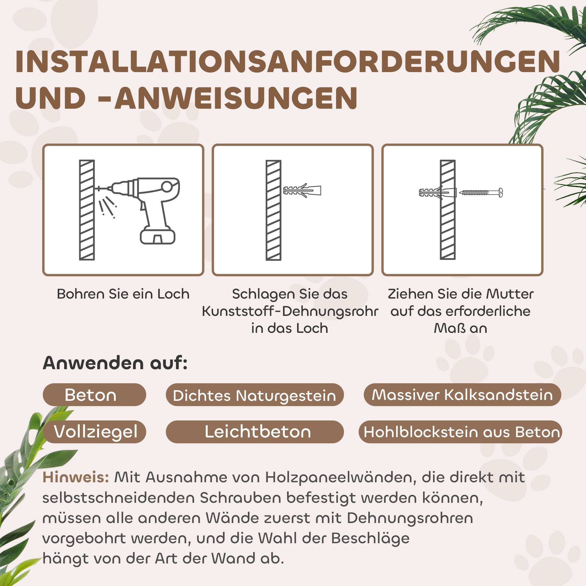Mur escalade chat panneaux peluche intérieur jeu repos 30x30x96cm gris foncé - ComfortXL Outdoor Living - Image 9
