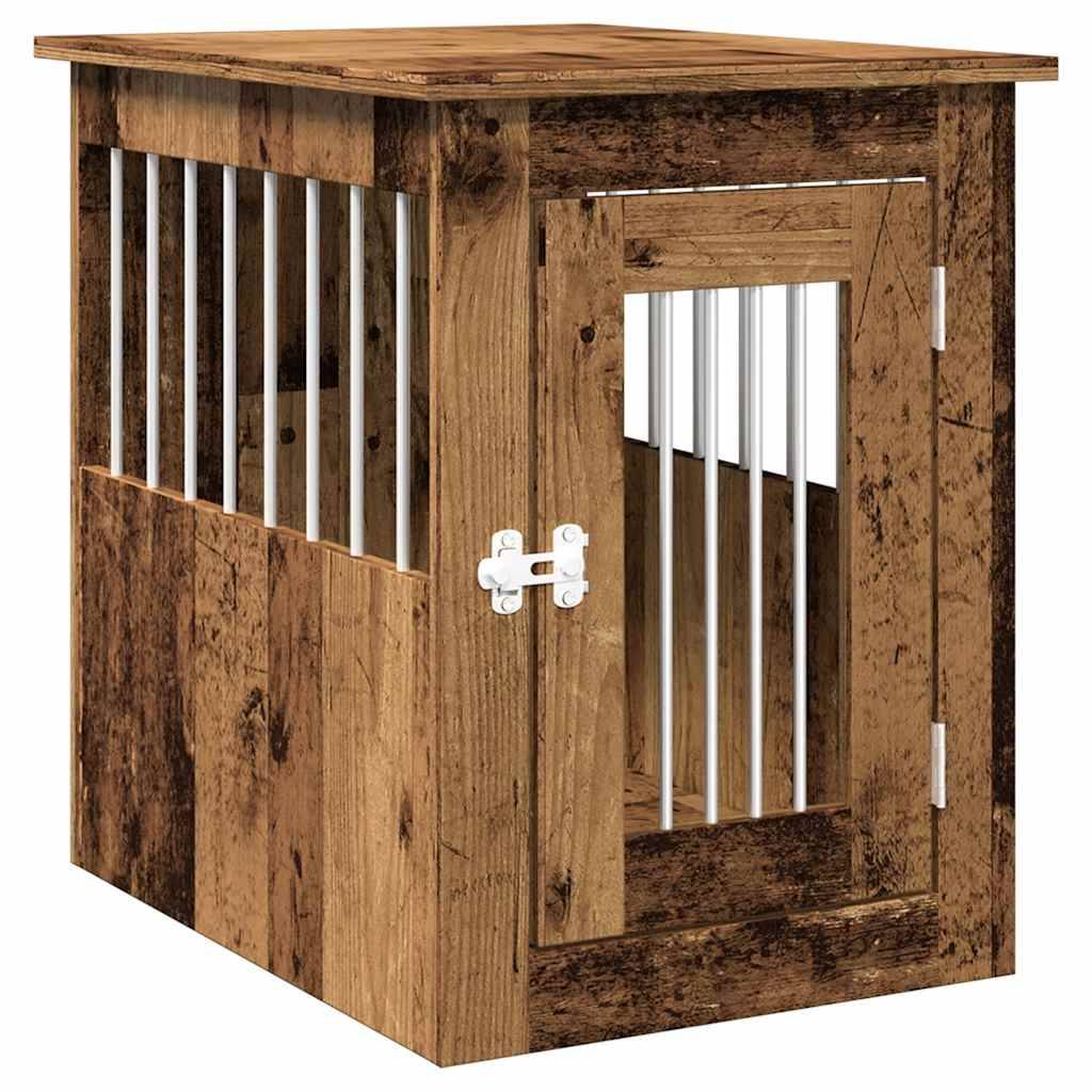 Niche plastique bois et acier marron  45 x 62 x 59 cm  - Prolenta premium p353.4 - Image 1