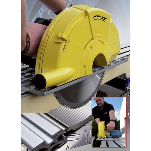 Scie circulaire à métaux Ø 320 mm 1800 W pour panneaux sandwich - JEPSON - avec rail + fixation - 608270-SET - Image 6
