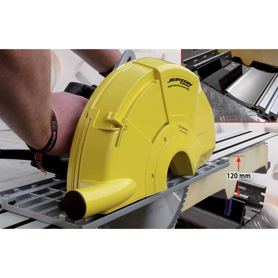 Scie circulaire à métaux Ø 320 mm 1800 W pour panneaux sandwich - JEPSON - avec rail + fixation - 608270-SET - Image 3