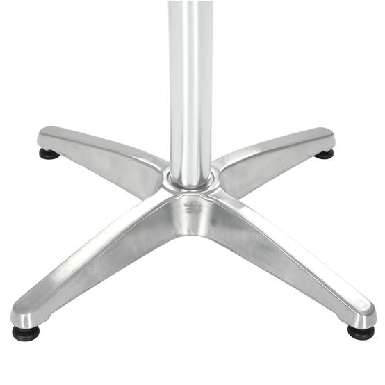 Table de jardin aluminium argenté 80 x 80 x 70 cm - PANGIVO - Image 3