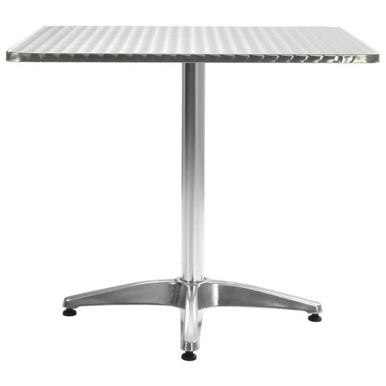 Table de jardin aluminium argenté 80 x 80 x 70 cm - PANGIVO - Image 2