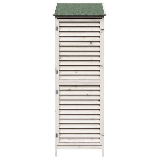 PANGIVO - Abri de jardin bois de sapin blanc 59 x 56 x 176 cm - PANGIVO - Image 5