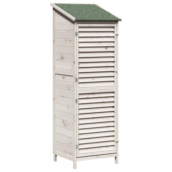 PANGIVO - Abri de jardin bois de sapin blanc 59 x 56 x 176 cm - PANGIVO - Image 2