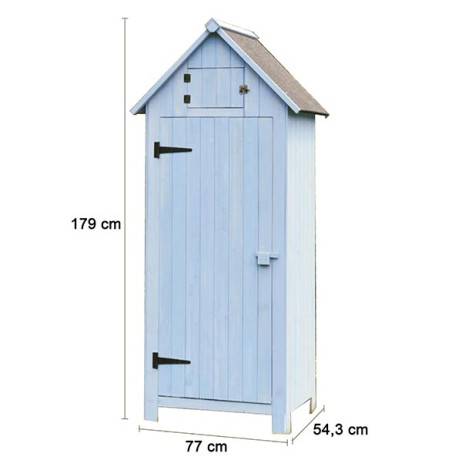 Armoire de rangement en bois bleue ou blanche - 0,28 m², Couleur Bleu - Imagen 5