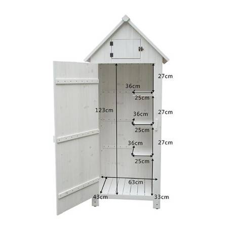 Armoire de rangement en bois bleue ou blanche - 0,28 m², Couleur Bleu - Imagen 9